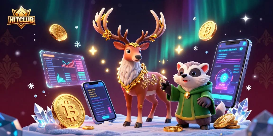 Engage in thrilling gameplay at HITCLUB, where mystical characters and vibrant crypto elements intertwine.