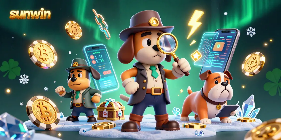 Win with sunwin’s engaging casino experience featuring detectives and glowing crypto coins.