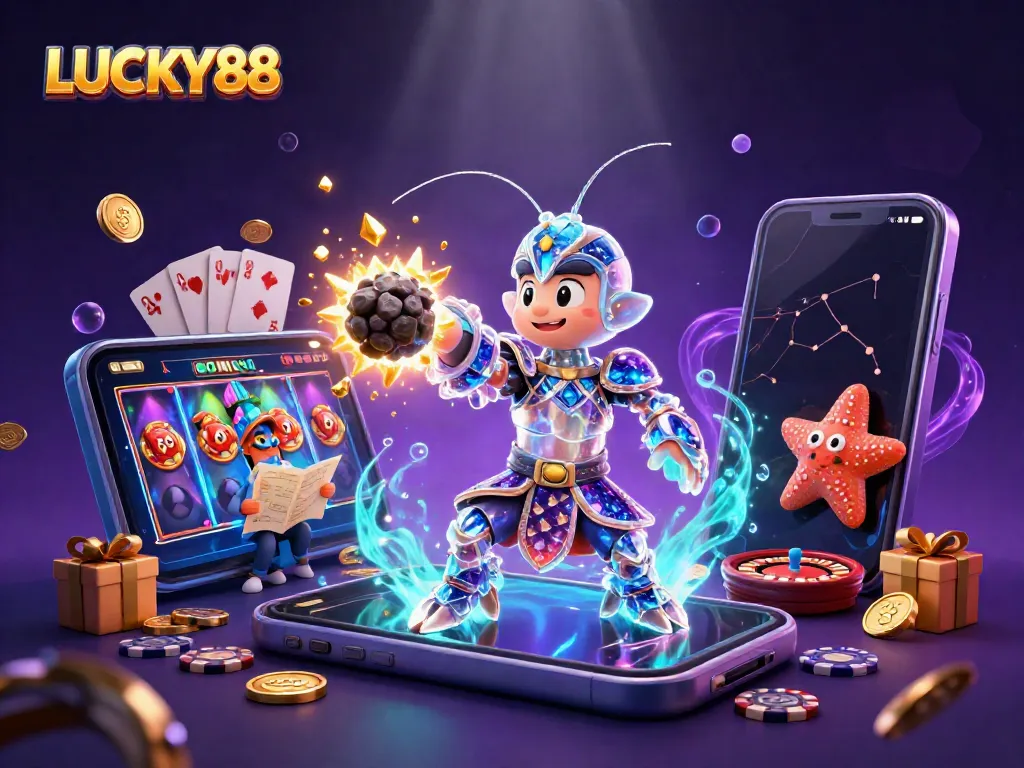 LUCKY88 offers an adventurous underwater casino scene featuring vibrant gambling action with stellar visuals.