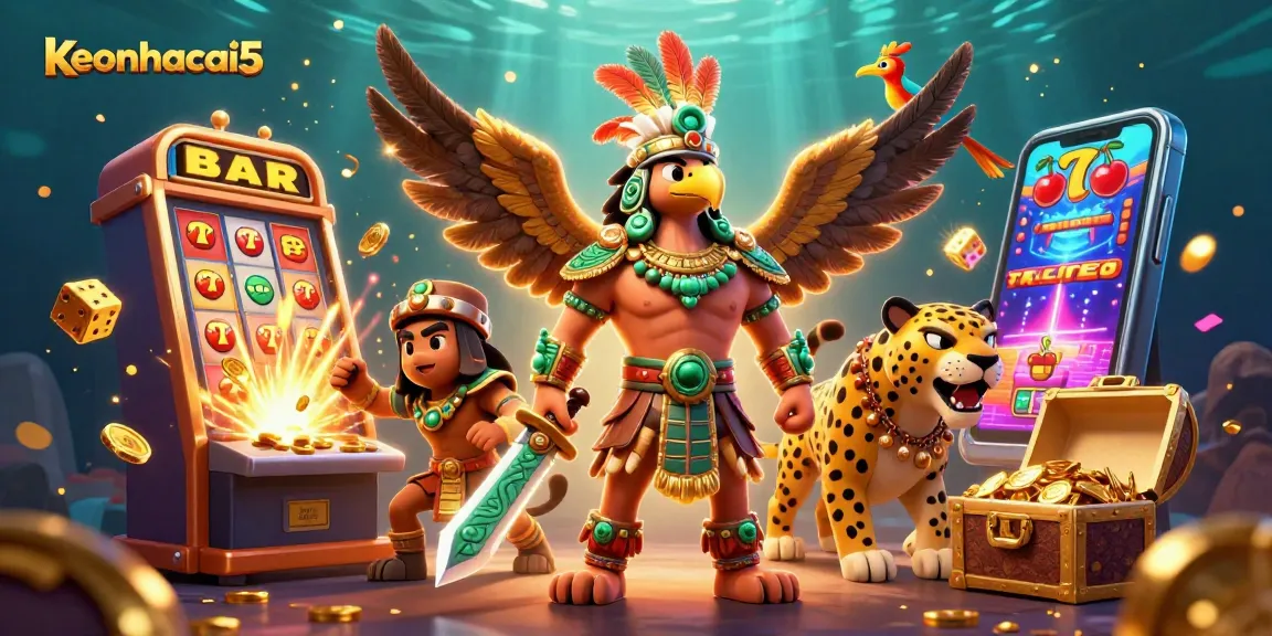 Engage in thrilling gameplay and winning strategies with keonhacai5's vibrant slots and jackpots.