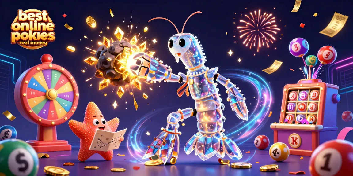 Spin for wins with the best online pokies real money in this vibrant casino-themed illustration.