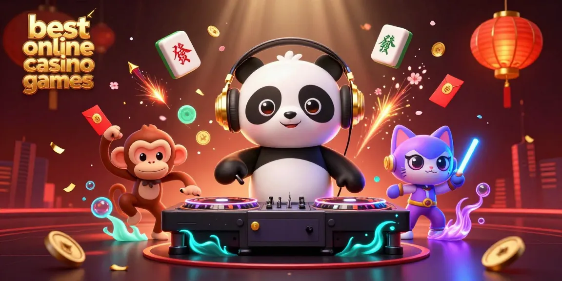 Experience the best online casino games with DJ panda, dancing monkey, and rave kitten.
